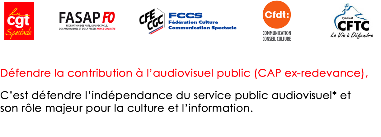 defendre la contribution à l'audiovisuel public