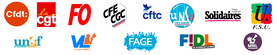 communiqué intersyndical logos