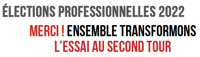 elections professionnelles 1er tour merci