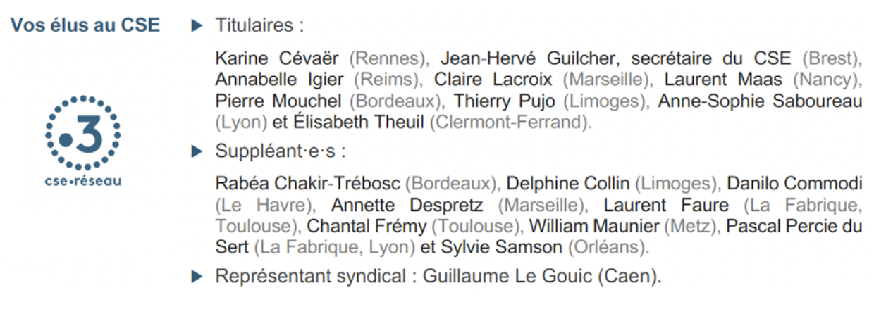 les elus reseau F3