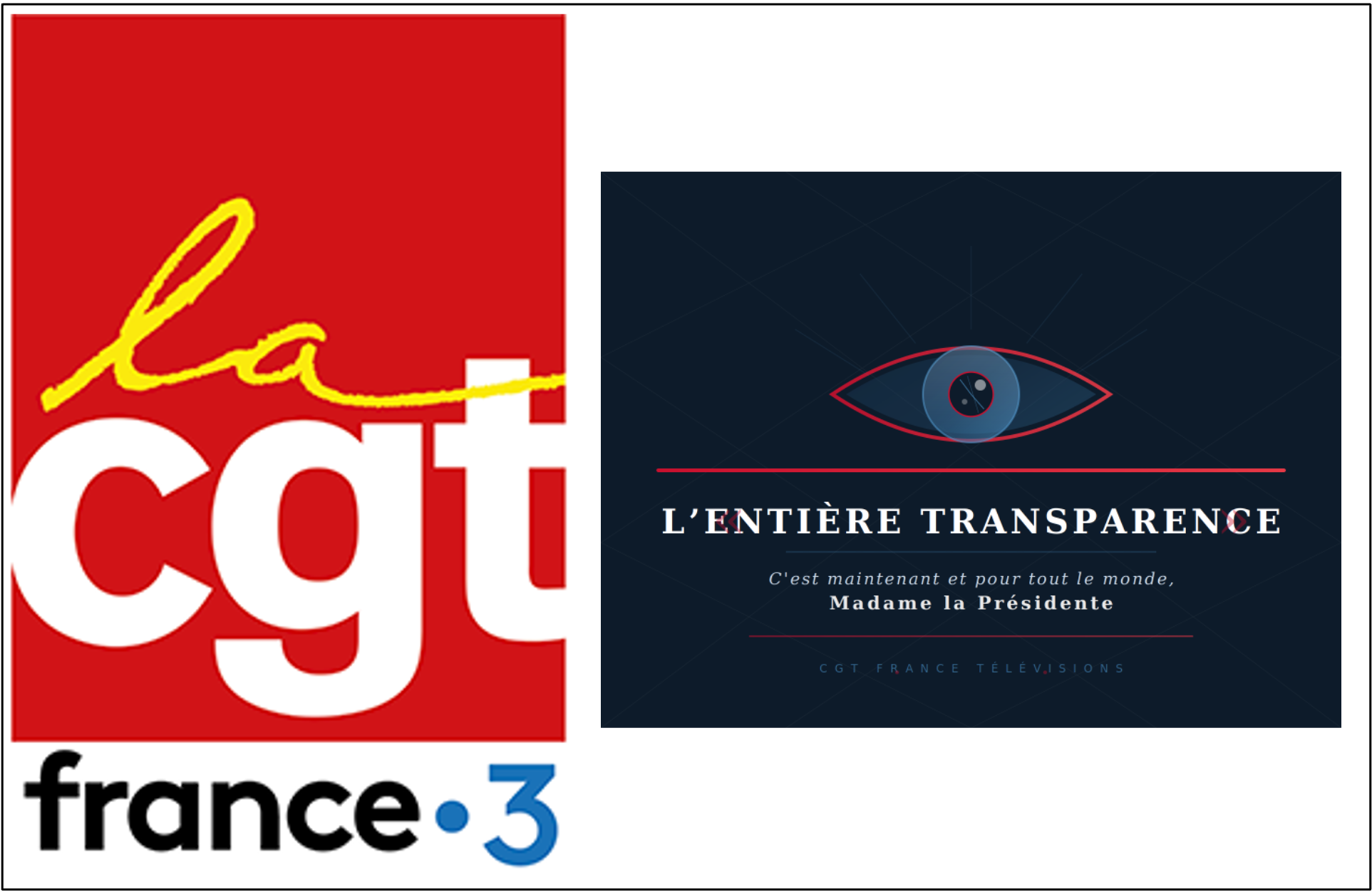 « L’entière transparence » C’est maintenant et pour tout le monde, Madame la Présidente !