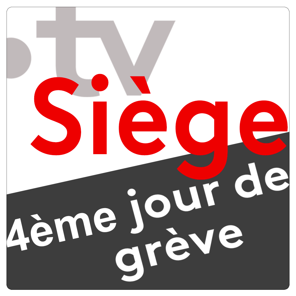 Mobilisation des électriciens-éclairagistes 4ème jour de grève au Siège